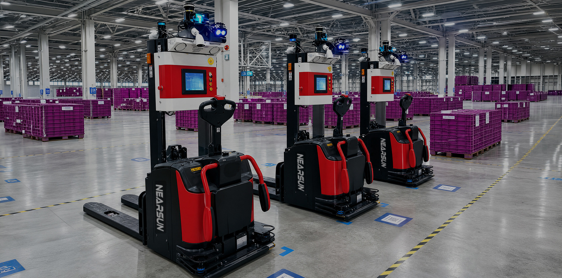 Operazione di logistica automatizzata in loco